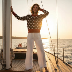 3D Heart Knit Cardigan – Cute Button-Up Sweater