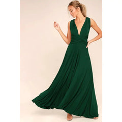 Versatile Wrap Maxi Dress for Women – Elegant Convertible Styling