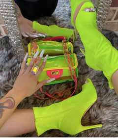 Fashion Solid Color Stiletto Low Top Women's Boots