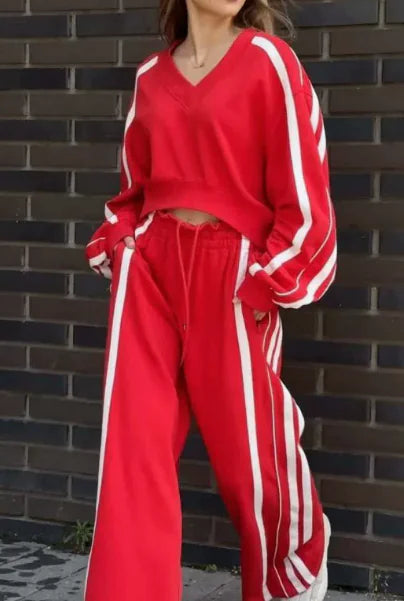 Casual Long Sleeve and Pants Set