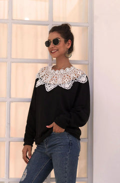 Lace Collar Sweater