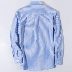 Men’s Long-Sleeve Oxford Shirt – 100% Cotton Formal Shirt