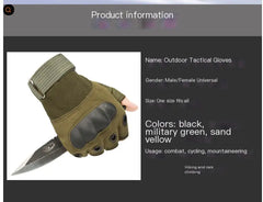 Men's Half Finger Tactical Gloves