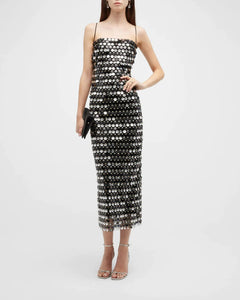 Shimmer & Stun – Spaghetti Strap Sequin Gown with Back Slit