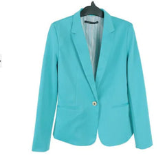 Candy Color Blazer – Women’s Lapel Suit Jacket