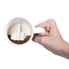 middle finger mug