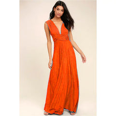 Versatile Wrap Maxi Dress for Women – Elegant Convertible Styling