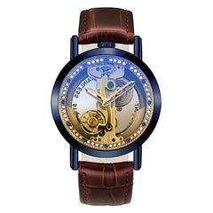 Trendy Men's Hollow Automatic Mechanical Watch